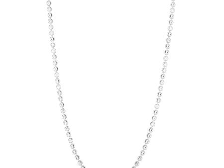 Sterling Silver 4mm Moon-cut Bead Chain Hot on Sale