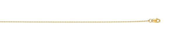 18K Gold 2.5mm Bead Chain Supply