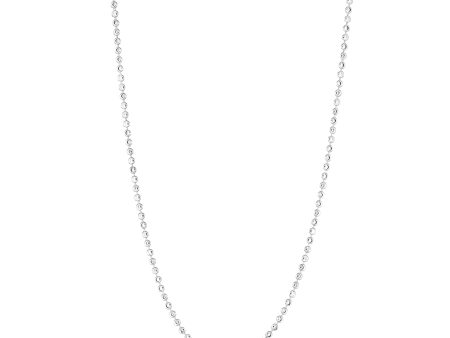 Sterling Silver 3mm Moon-cut Bead Chain Online Sale