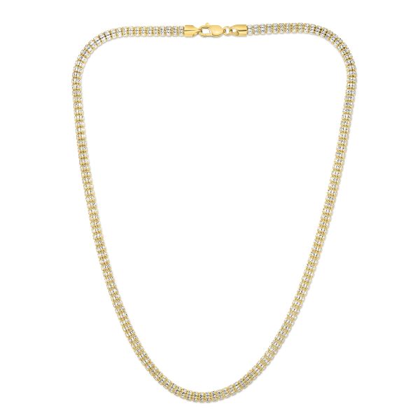 14K 4.25mm Fancy Ice Chain Online Hot Sale