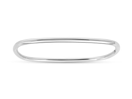 Silver Slip on Square Bangle Hot on Sale