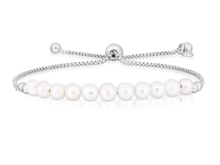 Sterling Silver Pearl Friendship Bracelet Discount