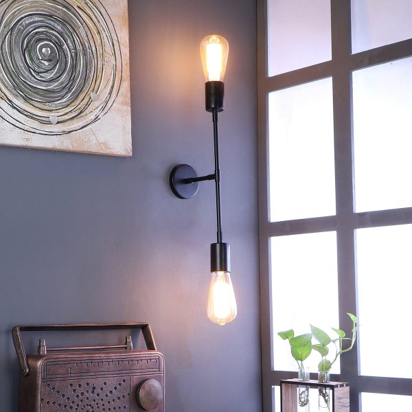 Premium Black Metal Wall Light by SS Lightings Online Hot Sale