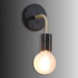 Brass Black Metal Wall Light by SS Lightings For Cheap