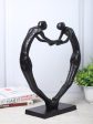 Heartfelt Harmony Sculpture in Black Sale