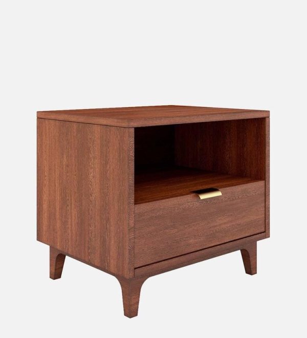 Olivia Bedside Table in Brown Finish with Drawer Supply