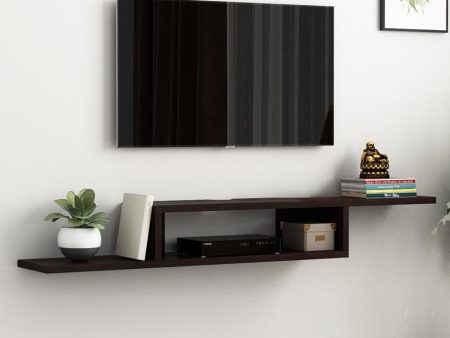 Adroit Engineered Wood Wall-Mounted Tv Unit with Open Storage Discount