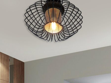 Salma 1 Head Black Mordern Chandelier By SS Lightings Cheap