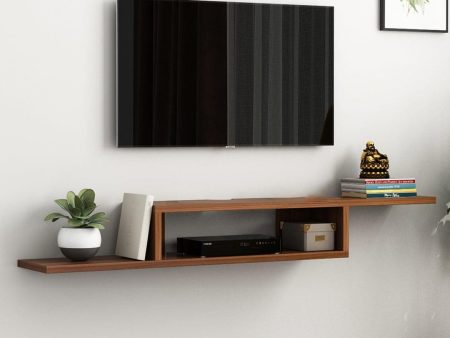 Adroit Engineered Wood Wall-Mounted Tv Unit with Open Storage Sale