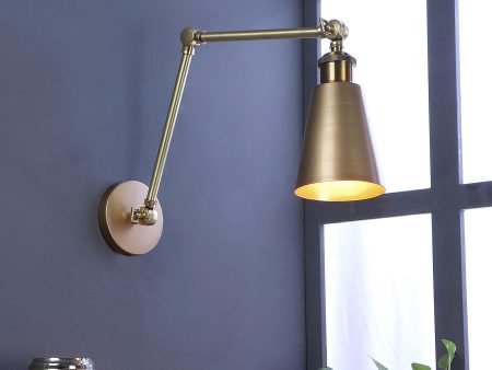 Morden Brass Metal Wall Light by SS Lightings For Discount