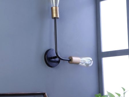 Kelda Black Metal Wall Light by SS Lightings Hot on Sale