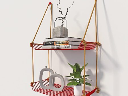 WALL DÉCOR SHELF RED Online