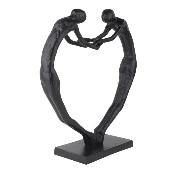 Heartfelt Harmony Sculpture in Black Sale