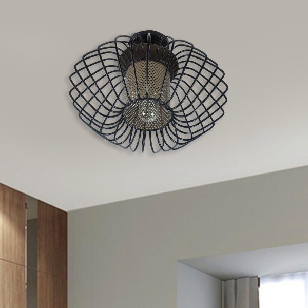 Salma 1 Head Black Mordern Chandelier By SS Lightings Cheap