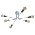 Six Head Sputnik White Mordern Chandelier By SS Lightings Online