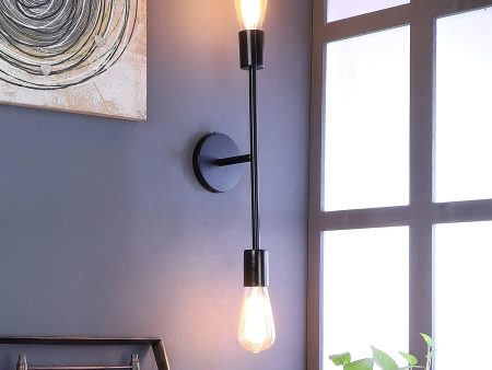 Filo Black Metal Wall Light by SS Lightings Supply