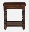 Sheesham Wood Nightstand In Provincial Teak Finish For Discount