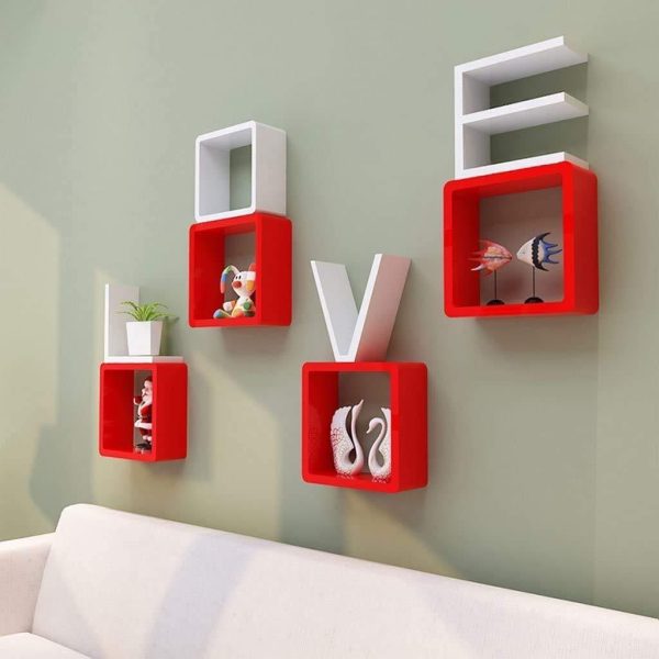 Wooden Wall Shelves, Set of 8 Supply