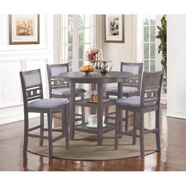 4 - Person Round Solid Wood Dining Set Hot on Sale