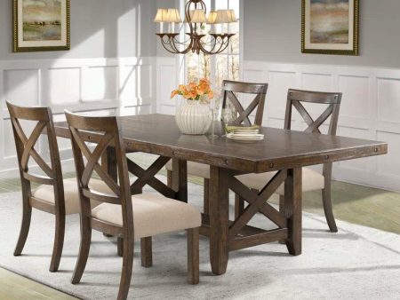 5 - Piece Trestle Dining Set Cheap