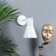 Art Deco White Metal Wall Light By SS Lightings Sale