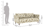 Avery 3 Seater Fabric Sofa Fashion