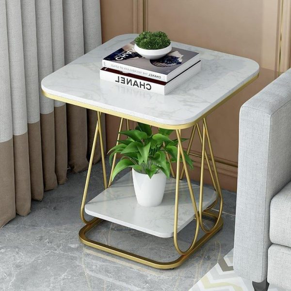 Rica Two-Tier Sofa Side End Table for Living Room Online now