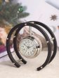 Luna Serenade Table Clock in Silver & Black For Discount