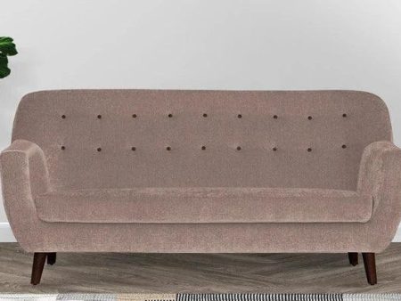 Fabric 3 Seater Sofa In Kadhi Beige Colour Online Hot Sale