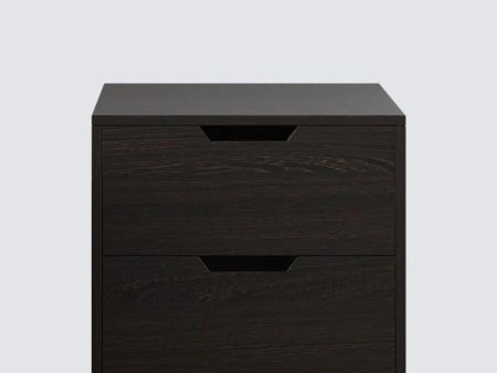 Bedside Table in Brown Flowery Wenge Finish Cheap