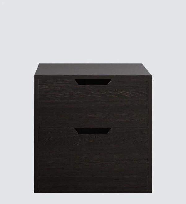 Bedside Table in Brown Flowery Wenge Finish Cheap