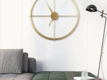 Gold Round Wall Clock Online now