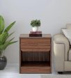 Bedside Table In Columbian Walnut Colour Online Sale