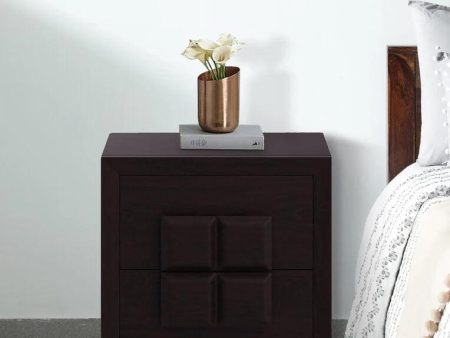 Choco Bedside Table in Vermont Finish with Drawers Online now