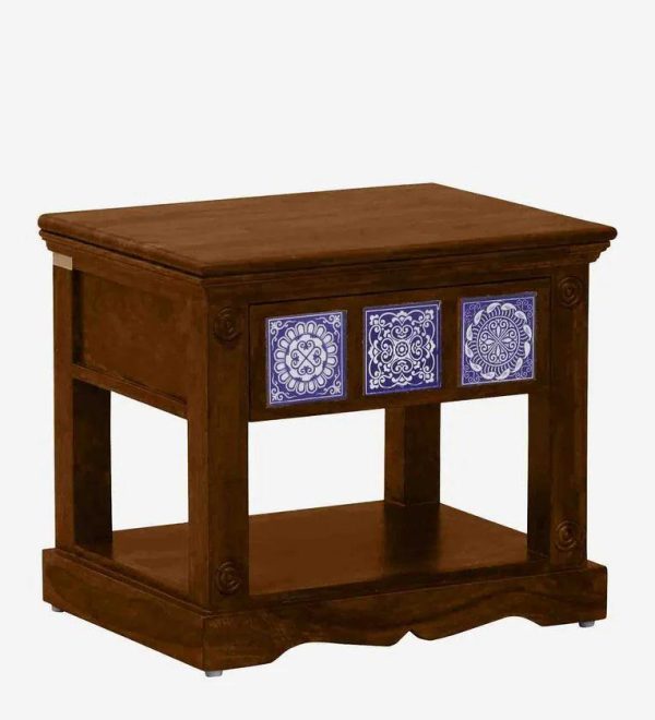 Sheesham Wood Bedside Table In Scratch Resistant Provincial Teak Finish Fashion