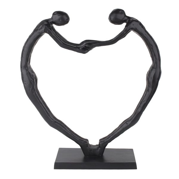 Heartfelt Harmony Sculpture in Black Sale