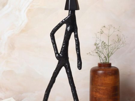 Arrowed Being Sculpture in Black For Discount