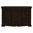 Sheesham Wood Mammoth Sideboard Three Drawer Two Door Storage Unit (Walnut Finish) Online now