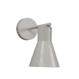 Art Deco White Metal Wall Light By SS Lightings Sale