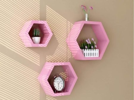 Hexagon Shape Wall Shelves on Sale