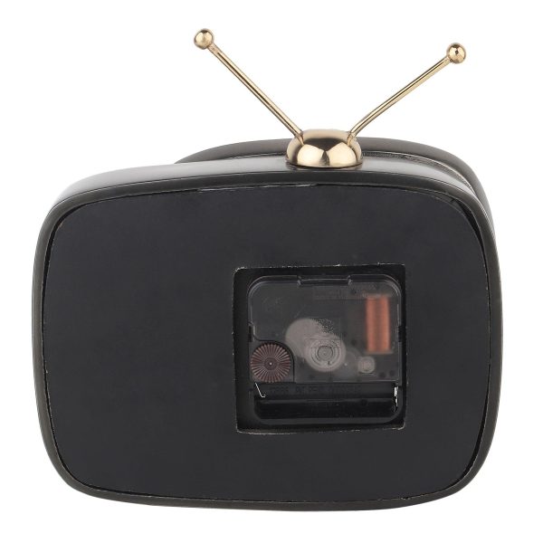 Retro TV Timepiece In Black For Discount