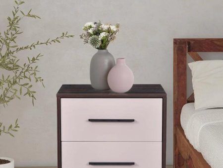 Bedside Table in Brown And White Colour on Sale