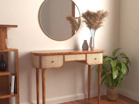 Ava Rattan Console Table Hot on Sale