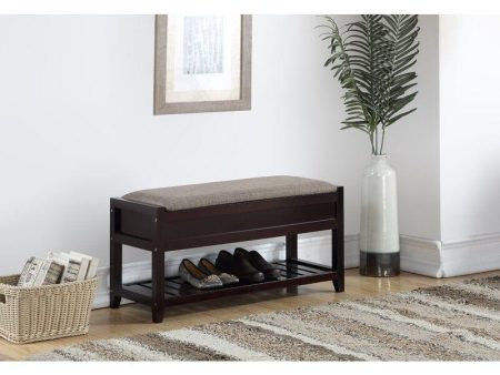 Upholstered Flip Top Storage Bench  Solid Wood Bench Shoe Rack Online Sale