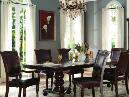 7 - Piece Extendable Pedestal Dining Set Sale