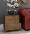 Bedside Table In Matte Brown Finish Hot on Sale