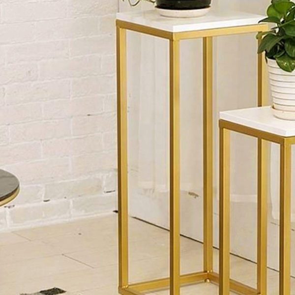 MODERN SQUARE TOP POT STAND Discount