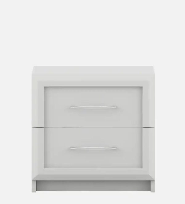 Arctic Bedside Table in High Gloss White Finish Online Hot Sale