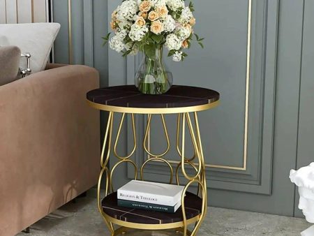 Tulip Marble Dubal Shelf Side Table For Sale