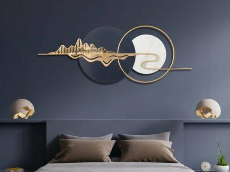 MODERN BIRD LEAVE WALL ART For Sale